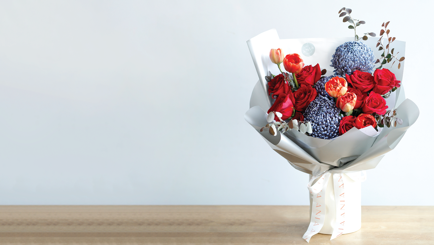 Rangkaian bunga preserved — ANIA Flower Boutique